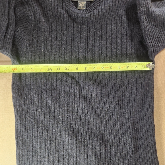 Vintage Abercrombie & Fitch Men's Navy Blue Ribbed Sweater Medium - Picture 3 of 7
